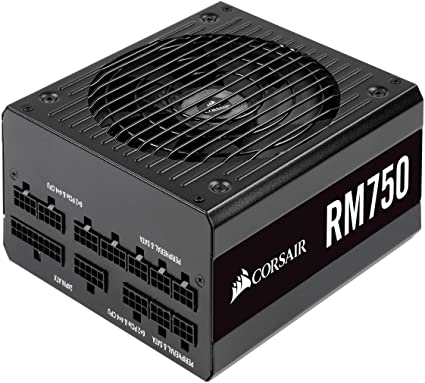 Corsair RM750, RM Series, 80 Plus Gold Certified, 750 W Fully Modular ATX Power Supply - Black