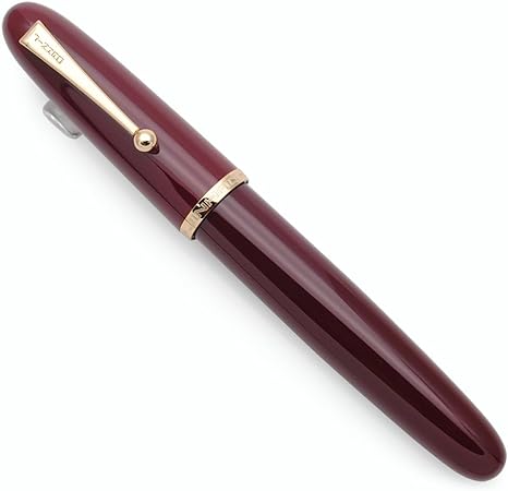 JINHAO 9019 Fountain Pen Dadao Series with High-capacity Ink Converter (Wine Red, Medium Nib 0.7mm)