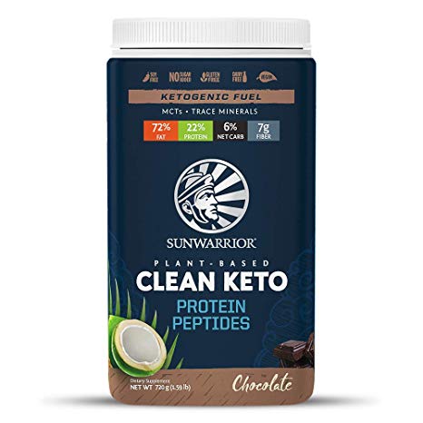 Sunwarrior - Plant-Based Protein - Clean Keto Peptides (720 g, Chocolate)