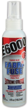 E6000 Fabri-Fuse Shelf Bottle Fabric Adhesives, 4-Ounce