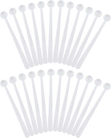 Cornucopia Mini Scoops Measuring Spoons (24-Pack); Micro 1/32 Teaspoon or 150 Milligram Measure for Cosmetics, Medicines, Powders, and Natural Sweeteners.15 CC