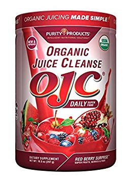 Certified Organic Juice Cleanse (OJC) - OJC Super Reds - 5 Grams Fiber, 10.5 oz (297 g)