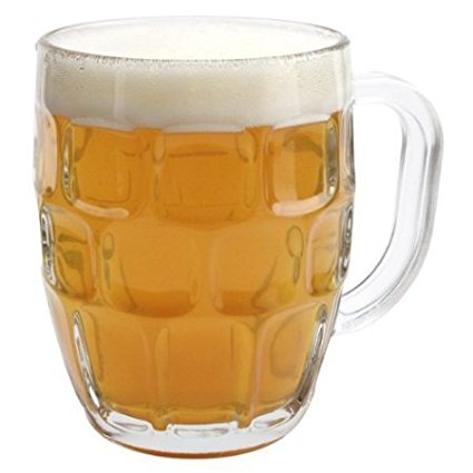 British Pub Imperial Pint Dimple Glass - 4 Pack