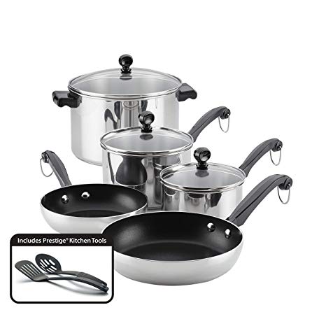 Farberware 70221 10-Piece Stainless Steel Cookware Set