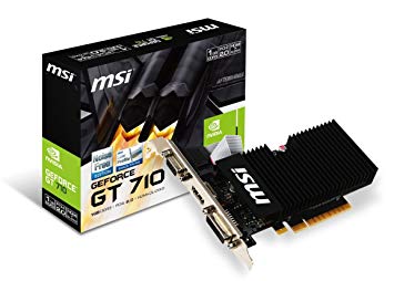 MSI Computer GeForce GT 710 1GB DirectX 12 PCIe x16 2.0 Low Profile Graphic Card (GT 710 1GD3H LPV1)