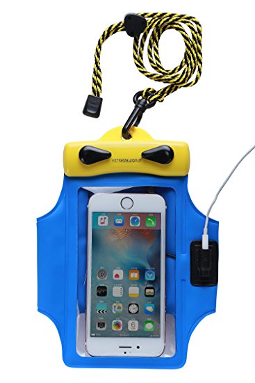 Dry Bag TPU Waterproof Armband Case Bag Including Headset For Apple iPhone SE (3.9" x 6.3", Y1016R)