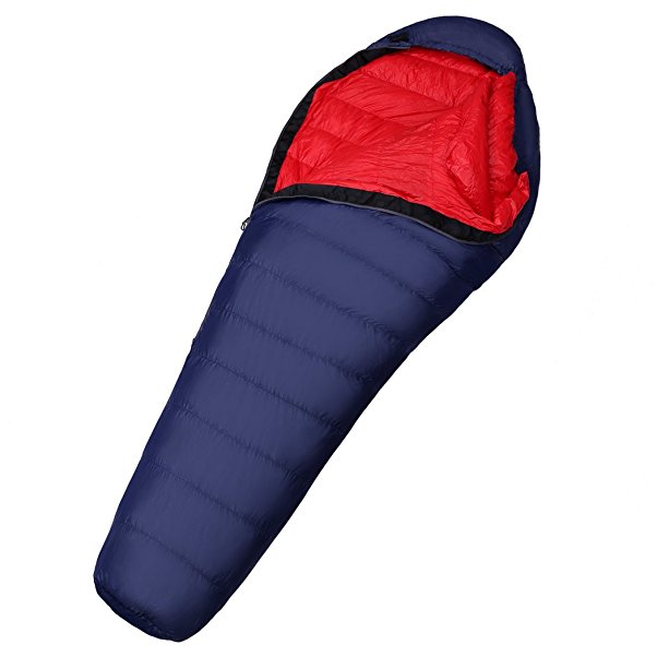 Mountaintop down sleeping bags Mummy sleeping bag for camping, hiking, outdoor activities, 3/4 seasons, sleeping bag