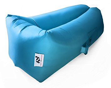 Outdoor Hangout Lay Bag - Inflatable Laysack Bed - Air Chair Lounger - Lazy Portable Sofa - Made from Durable Nylon - Most Comfortable with Unique Wide Lying Area