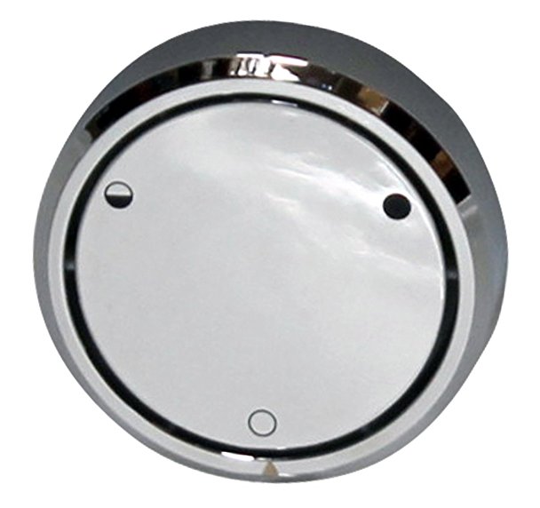 Westbrass D493CHM-26 Patented Deep Soak Closing No-Hole Overflow Cover for Full and Partial Overflow Closure, Polished Chrome