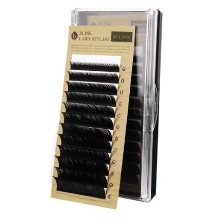 Eyelash Extension Blink Signature Mink Lash C Curl 0.15X7~14mm 8 Sizes in 1 Mixed Tray (CX0.15)