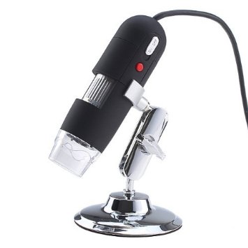 AGPtek USB 800X Digital Microscope endoscope 2MP 8 LED Compatible with Windows and Mac OS 105 or above For Micro-measure Work