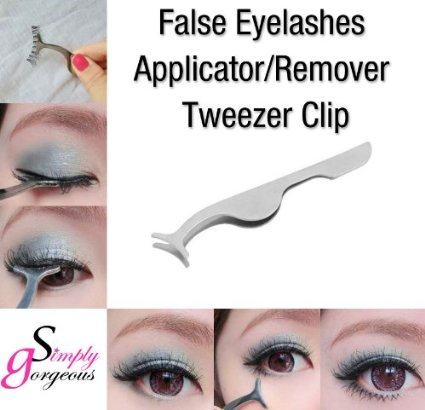 Simply Gorgeous Tool False Eyelashes Extension Applicator Remover Clip Tweezer Nipper