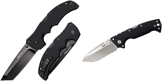 Cold Steel Recon 1 Series Tactical Folding Knife with Tri-Ad Lock and Pocket Clip - Made with Premium CPM-S35VN Steel