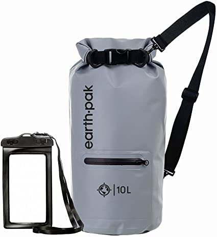 Earth Pak-Torrent Series Waterproof Dry Bag Keeps Gear Dry for Kayaking, Boating, Hiking, Camping and Fishing with Waterproof Phone Case