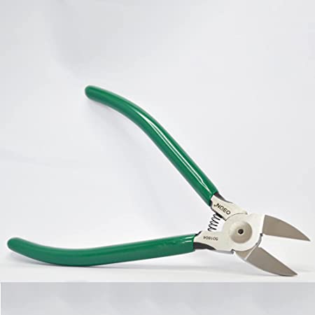 Wire cutters, 6-inch ultra-sharp and precision side cutters, with longer flush blades, spring-loaded, ideal for hand-made wire cutters