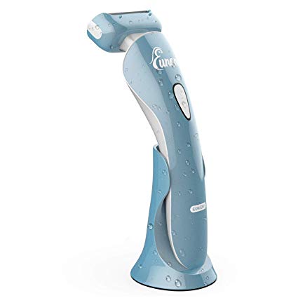 Eunon Electric Razor for Women - Painless Lady Shaver Womens Razor Bikini Trimmer Body Hair Remover for Legs and Underarms Wet and Dry Rechargeable Cordless with LED Light