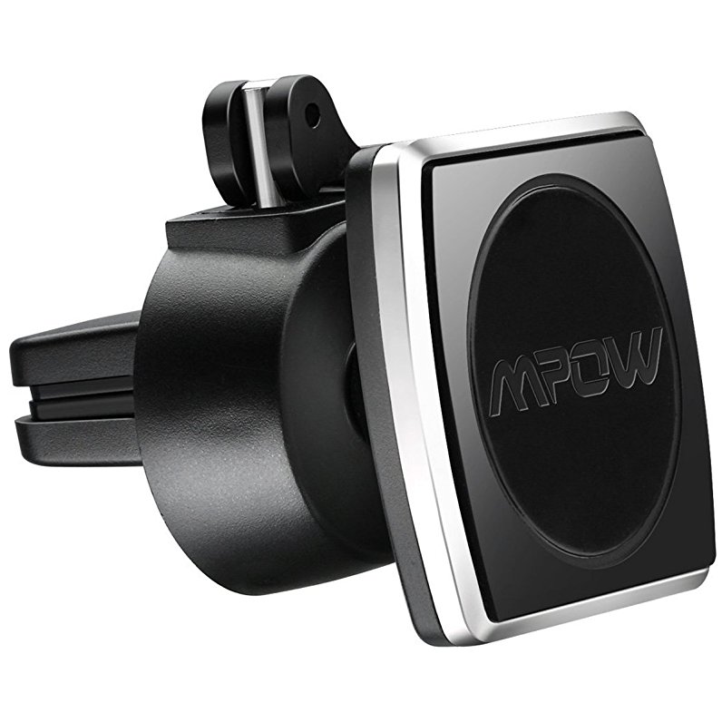 Mpow Car Vent Mount Magnetic Car Mount Cell Phone Holder with 360 Degree Ball Joint iPhone Mount Air Vent Car Mount for iPhone 6S/6/8/8/8 Plus/7/7 Plus/Plus 5S SE,iPhone X,Samsung Galaxy S8/S7/S6 edge/S6,LG G5/G4, GPS and Other Devices, Black