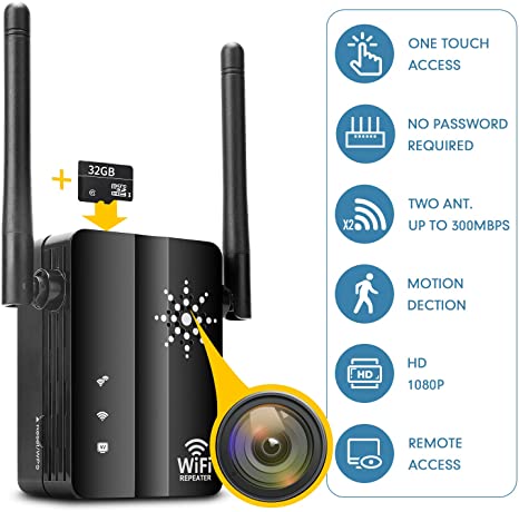 Wifi extender deals spy camera