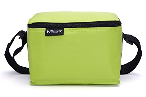 MIER Soft Cooler Bag Small Insulated Lunch Box Bag for Kids, Girls, Boys(Green)