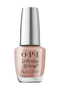 OPI Infinite Shine Long-Wear Dark Crème Finish Opaque Brown Nail Polish, Up to 11 days of wear & Gel-Like Shine, Dulce de Leche, 0.5 fl oz