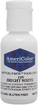 AmeriColor Soft Gel Paste Food Color.75-Ounce, Bright White