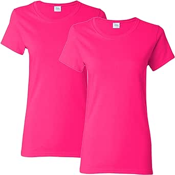 Gildan Women's Heavy Cotton T-Shirt, Style G5000L, 2-Pack