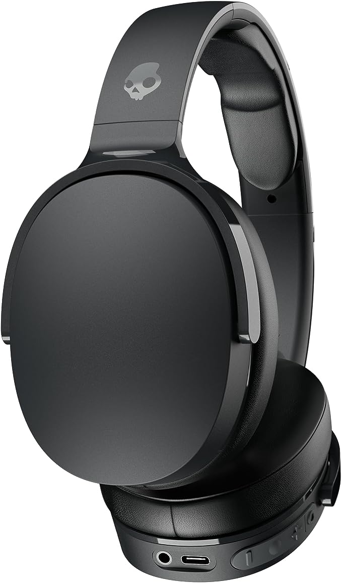 Skullcandy Hesh Evo Wireless Headphones with Microphone, 36 Hours Battery Life, for iPhone Android and Bluetooth Devices - Black