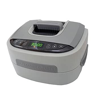 iSonic P4821 Commercial Ultrasonic Cleaner, Plastic Basket, 110V, 2.6 Quart/2.5 L, Beige