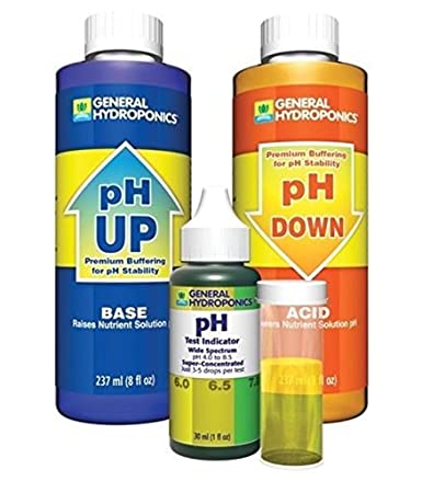 1-Set Outstanding Popular GH pH Control Adjustment Combo Hydroponics Tool Acid Alkaline Up and Down Volume 8 oz with 1 oz Indicator