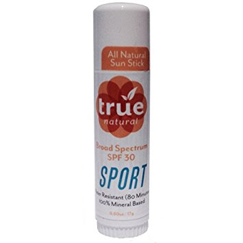True Natural SPORT Stick SPF 30 Sunscreen, 80 Min Water Resistant