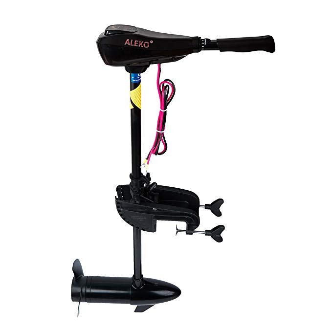 ALEKO TRM-L-55 Thrust Trolling Electrical Motor 5-Speed Forward 3-Speed Reverse, 55 lb, 12V