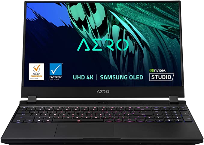 GIGABYTE AERO 15 OLED XD - 15.6" UHD 4k AMOLED IPS, Intel Core i7, NVIDIA GeForce RTX 3070 Laptop GPU 8GB GDDR6, 16GB RAM, 1TB SSD, Win11 Pro, Creator Laptop (AERO 15 OLED XD-73US624SR)