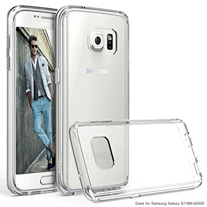Galaxy S7 Case, S7 Case, ArtMine Crystal Clear Slim Flexible Lightweight Transparent TPU Silicone Cover Case with Shockproof Protective Cushion Corner for Samsung Galaxy S7 (Clear)