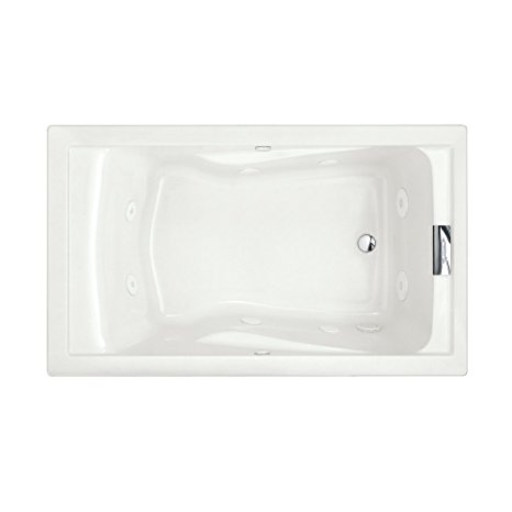 American Standard 2771VC.020 Evolution 5-Feet by 36-Inch Deep Soak Whirlpool Bath Tub with EverClean and Hydro Massage System I, White