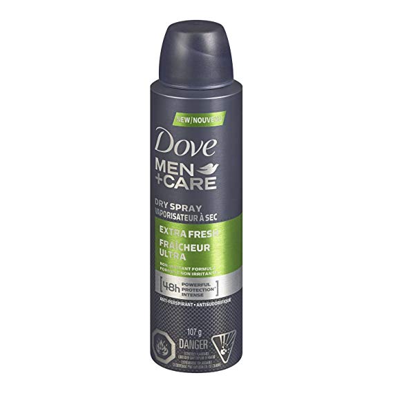 Dove Men Care Extra Fresh Dry Spray Antiperspirant, 107g