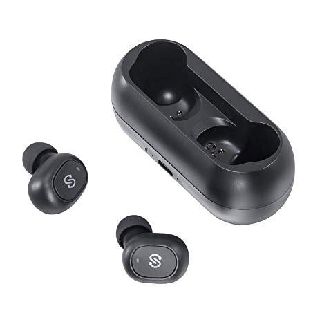 Bluetooth 5.0 Earbuds,True Wireless Headphones (Black)