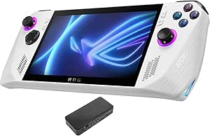 ASUS ROG Ally Gaming Handheld, 7" (1920x1080) 120 Hz Touch FHD Display (AMD Ryzen Z1 6-Core, 16GB LPDDR5X 6400MHz RAM, 512GB M.2 PCIe SSD, AMD Radeon, Fingerprint Reader, Win 11 Home) with USB-C Dock