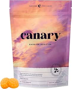 Canary Barrier Booster Vitamin A, D, & K Immune Support Gummy - Great for Immune Support, Bone Strength, & Cardiovascular Health - Vegan Berry Banana Flavor, 60 Gummies