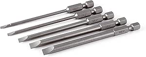 Wiha 76093 5 Piece Slotted Power Blade Set