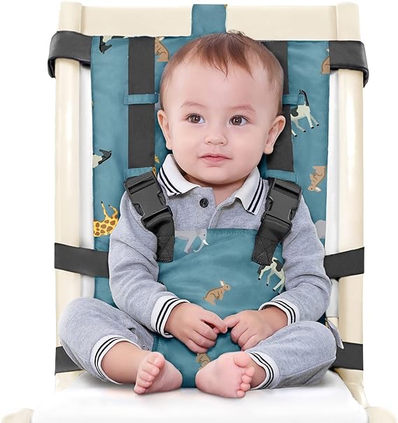 Vine Easy Seat Portable Travel High Chair | Adjustable, Safety, Washable | Toddler High Chair Seat Cover | Convenient Cloth Travel High Chair Fits in Your Handbag