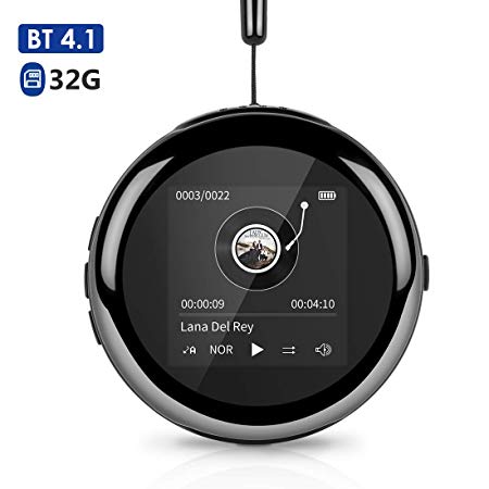MP3 Player, 32GB Built-in Large Storage Music Player with BT 4.1, HiFi Lossless Digital Audio Walkman Support E-Book/Voice Recorder/FM Radio/Loudspeaker/Photo Viewer/Video Playback