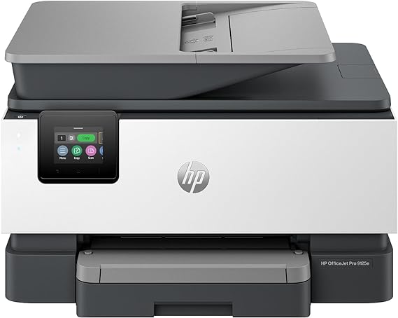 HP OfficeJet Pro 9125e Wireless All-in-One Color Inkjet Printer, Print, scan, Copy, fax, ADF, Duplex Printing Best for Office, 3 Months of Ink Included (403X0A)