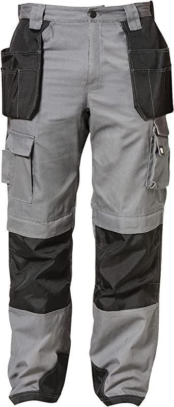 Cat Men's Trademark Work Pants Built from Tough Canvas Fabric with Cargo Space, Classic Fit