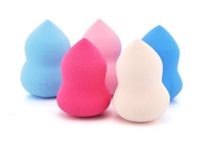 Cosmetic Bottle Gourd Sponge Flawless Smooth Pro Beauty Makeup Powder Puff (Random Color)