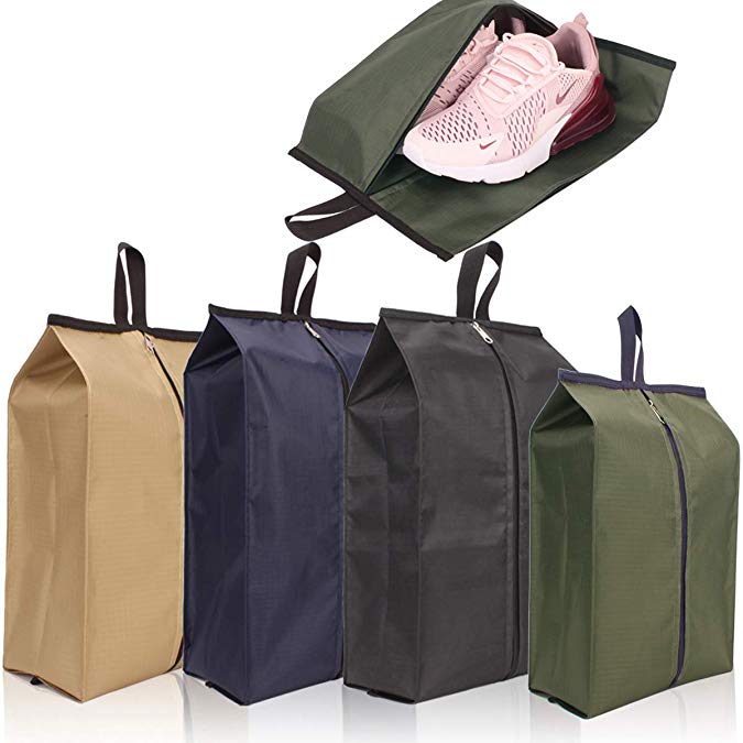 Achiou Shoe Bags for Travel with Men and Women Designed for travel, Zipper Closure Simple and Generous(Pack 4,Color As Shown)