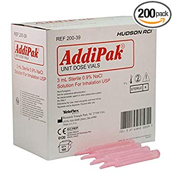 ADDIPAK Unit Dose Solutions - 3ml (100 ea / 2 Box)(Total 200 EA)