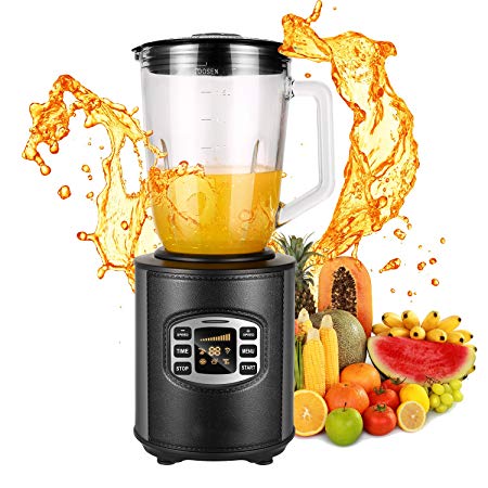 Smoothie Blender Multi function with Glass Jar Brushed Stainless Steel 800W, 12-Speed Settings and Brushed Stainless Steel Professional Blender