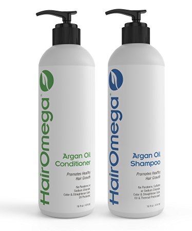 Dr. Formulas Hairomega Argan Oil Restorative Shampoo and Conditioner (16 Oz Shampoo & Conditioner Set)