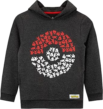 Pokémon Hoodie For Boys With Pokeball Design | Pikachu Kids Hoodies