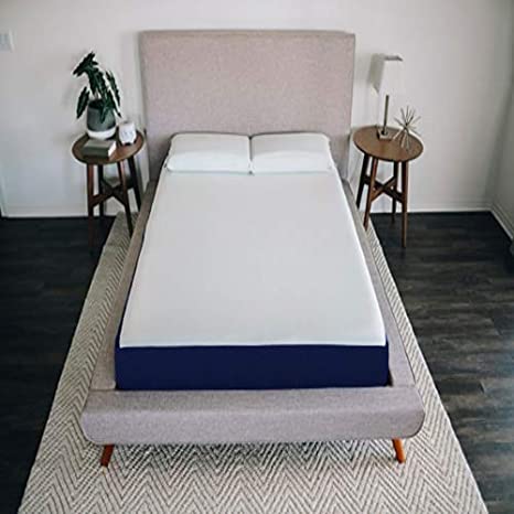SLEEPSPA By Coirfit LA Swril Cooling Gel CONVULATED 10' Inch Single Size Memory Foam Mattress (75 x 36 x 10, White)